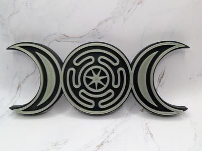 Triple Goddess with Hecate's Wheel