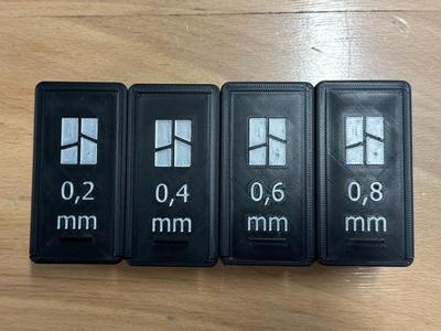 Box for 0.2, 0.4, 0.6 and 0.8 mm nozzles
