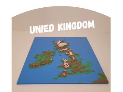United Kingdom in relief