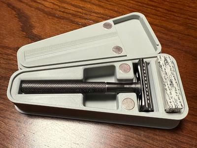 Safety Razor Blade Travel Case