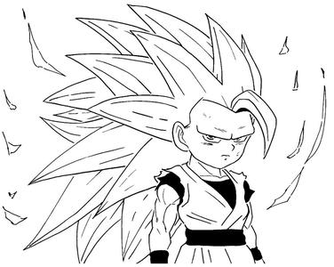 Goku stencil 17