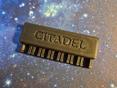 Brush holder to fit Citadel paint box 