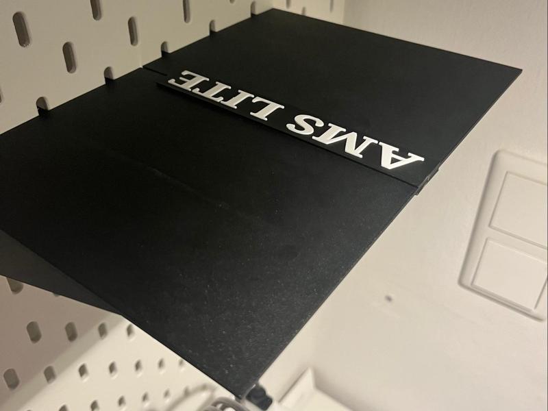 Top shelf for AMS Lite Wall Mount 3 Parts