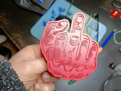 The Middle Finger Stamp (Graffiti Style)