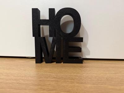 HOME lettering