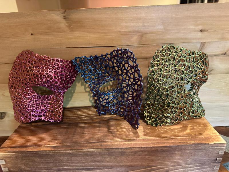 Voronoi Phantom of the Opera Masquerade Mask