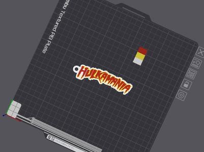 Hulkamania Keychain