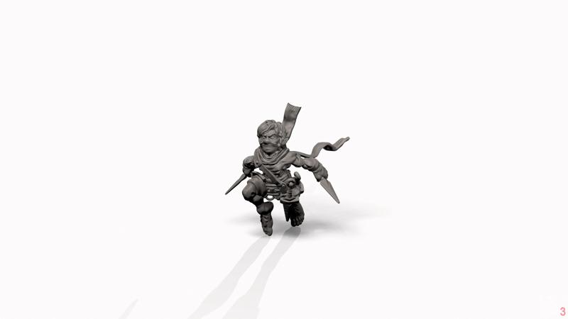 Halfling Rogue  - Professionally pre-supported!