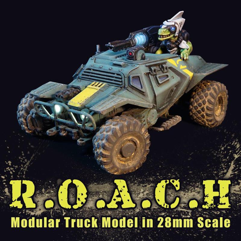 ROACH - Modular Truck Model Kit in 28mm Scale