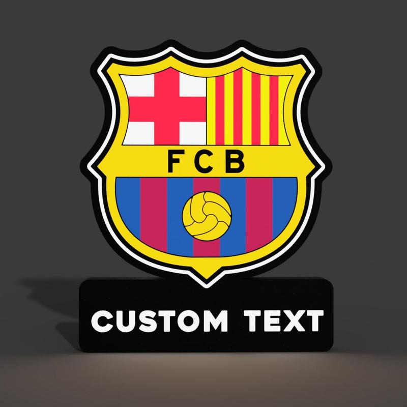 FC Barcelona Customizable Lightbox LED Lamp