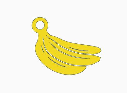 Banana Keychain.stl