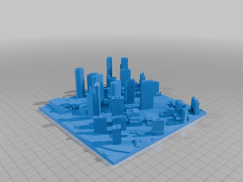 3D Model of Houston, Texas, USA (sample)