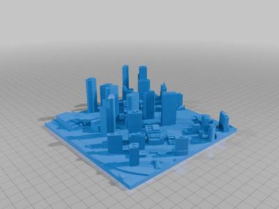 3D Model of Houston, Texas, USA (sample)