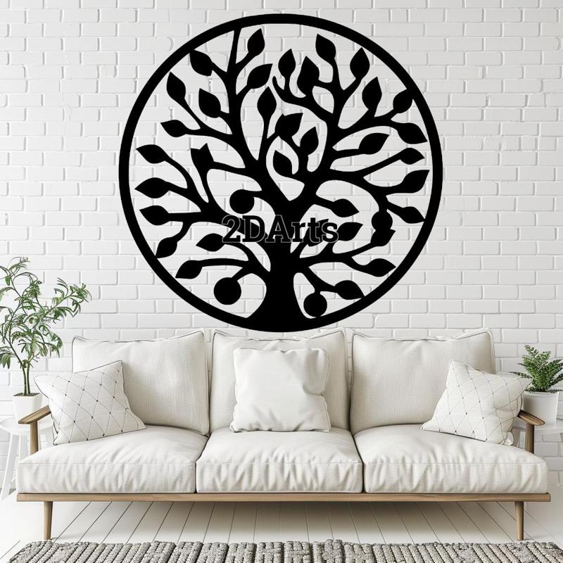 Tree of Life 2D Wall Art/Window Art - Digital STL & SVG File for 3D Printing or Laser Cutting
