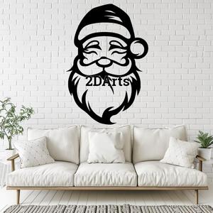 Santa Claus 2D Wall Art/Window Art - Digital STL & SVG Files for 3D Printing and Laser Cutting