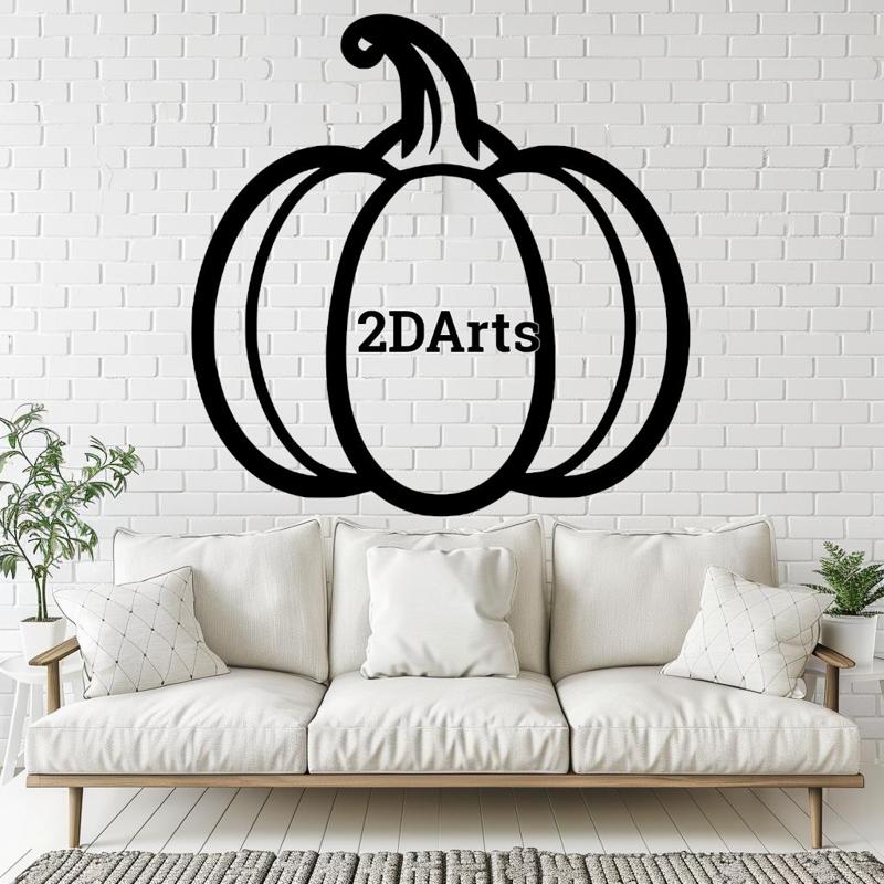 Pumpkin 2D Wall Art/Window Art - Digital STL & SVG File