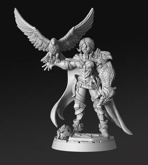 Nadia- Falconer Ward Paladin - 32mm - DnD -