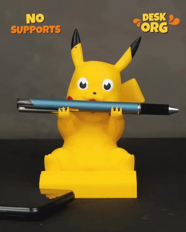 Pikachu Pen & Phone Holder