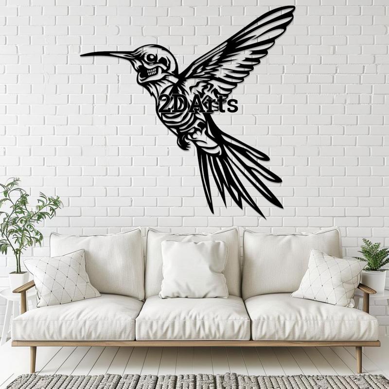 Zombie Hummingbird 2D Wall Art/Window Art Undead Hummingbird Halloween