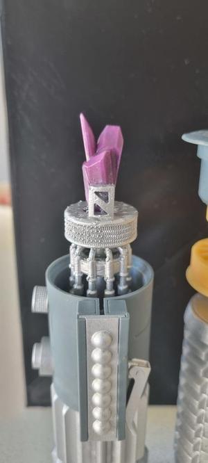 Kyber Crystal and mount for DJ Kenobi Saber