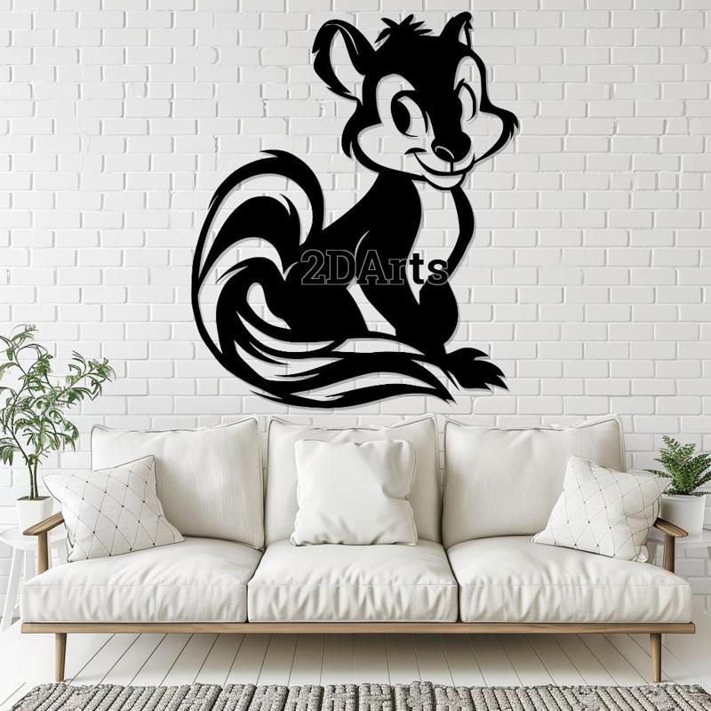 Skunk Disney Style 2D Wall Art/Window Art