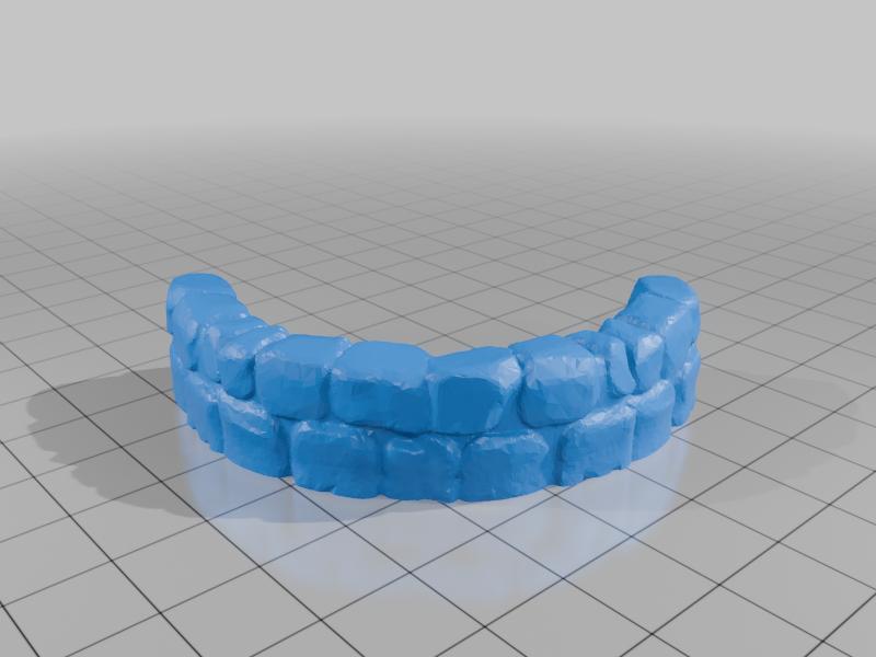 dutchmogul Rounded Low Stone Walls (18mm scale)