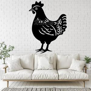 Chicken 2D Wall Art/Window Art STL & SVG File for 3D Printing and Laser Cutting