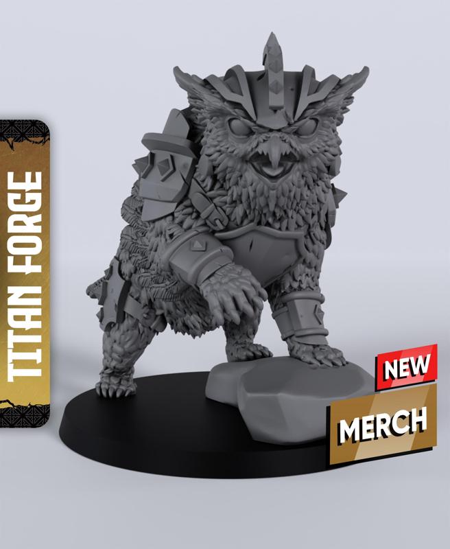 Ironbeak the Owlbear - With Free Dragon Warhammer - 5e DnD Inspired for RPG and Wargamers