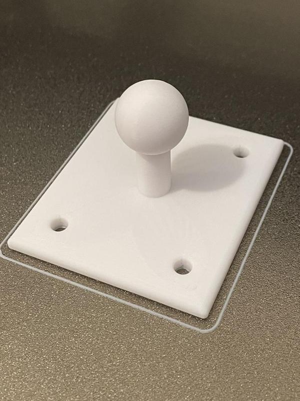 Simple 20mm ball mount base plate