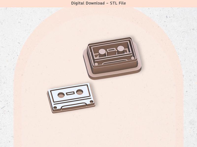 Retro Tape Clay Cutter for Polymer Clay | Digital STL File | Clay Tools | 5 Sizes