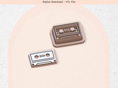 Retro Tape Clay Cutter for Polymer Clay | Digital STL File | Clay Tools | 5 Sizes