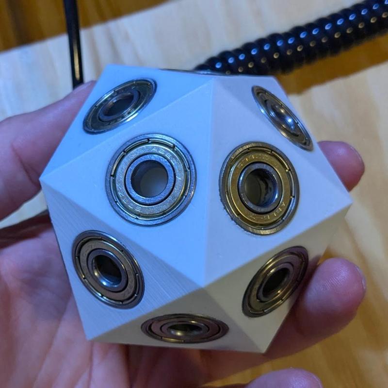 Parametric Icosahedron Fidget Spinner