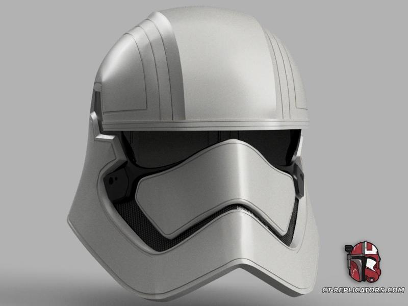  Captain Phasma Helmet TFA TLJ Star Wars 1:1 Replica Cosplay