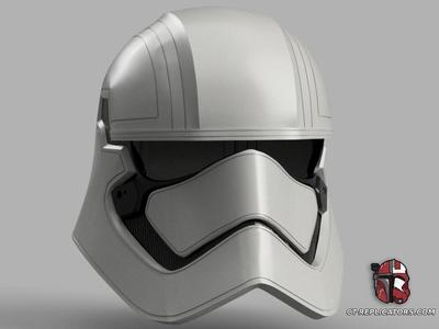  Captain Phasma Helmet TFA TLJ Star Wars 1:1 Replica Cosplay