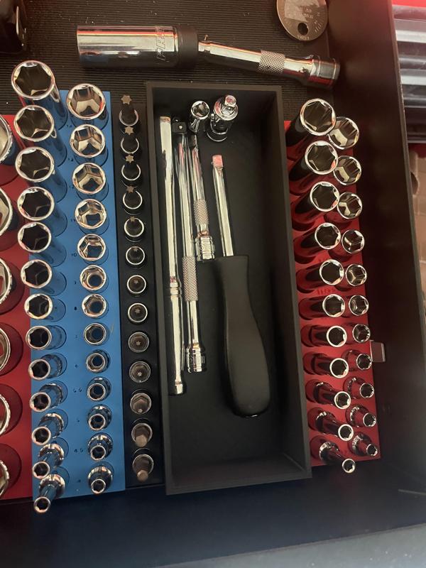 Quinn 3/8 Master socket set tray