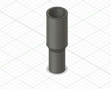 Miele Classic C1 EcoLine Plus adapter between pastic and metal tube