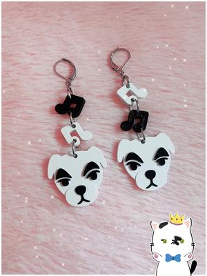 K.K Slider inspired earrings - Animal Crossing