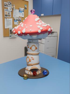 Fairy Mushroom Dice Tower