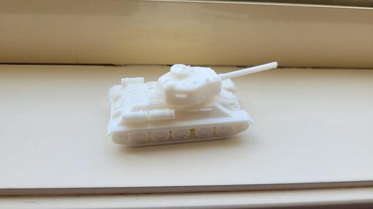 T34-85 Tank - Easy Print