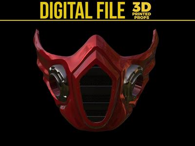 Mortal Kombat Inspired Scorpion Face Mask