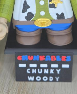 Chunky Woody Multicolor Nameplates