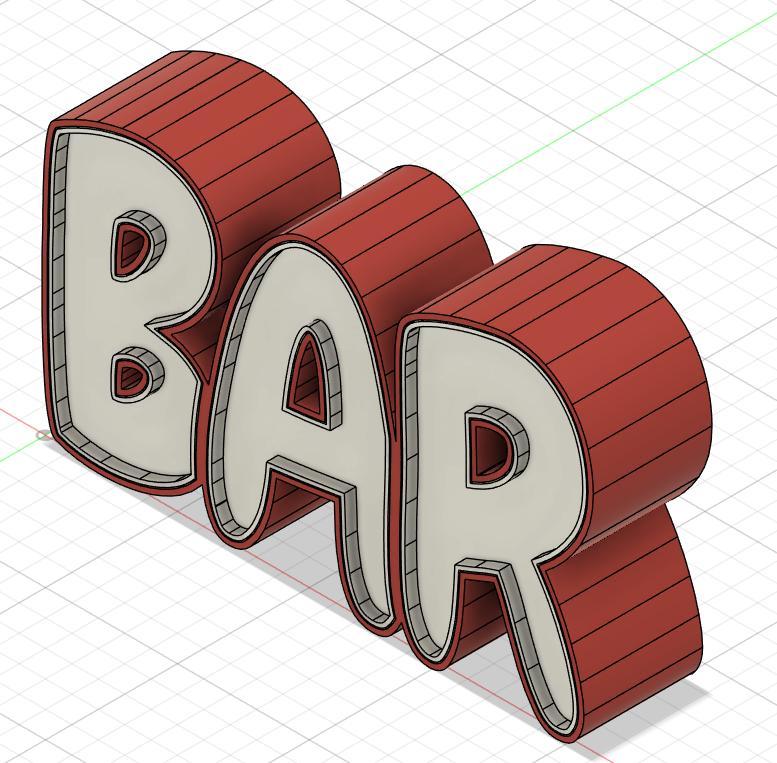 Enseigne BAR