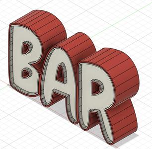 Enseigne BAR