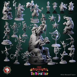 Cirque Phantasmagoria Part 1: The Marvel Hour - June 2025 Release 24 pre-supported STLs + 5e Style Stat Blocks
