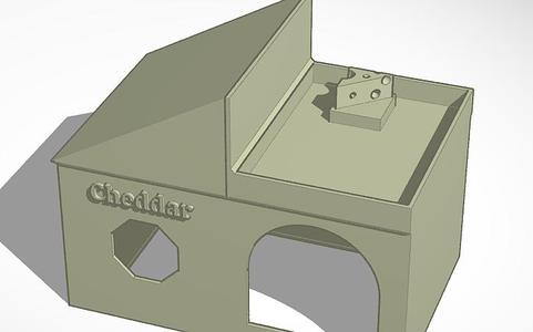 Luxury hamster house with rooftop sand pool