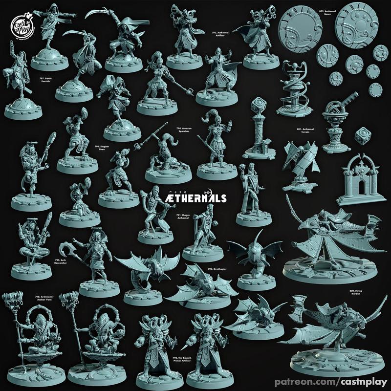 Aethernals (Collection) (Pre-Supported) - DnD | Cast n Play