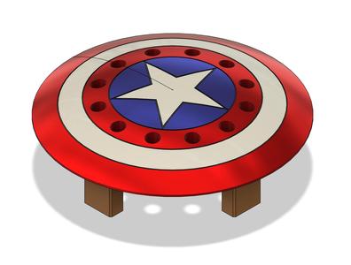 Marvel Captain America Shield pencil holder