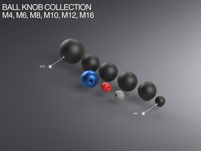Ball Knob Collection with Threaded Hole M4-M16