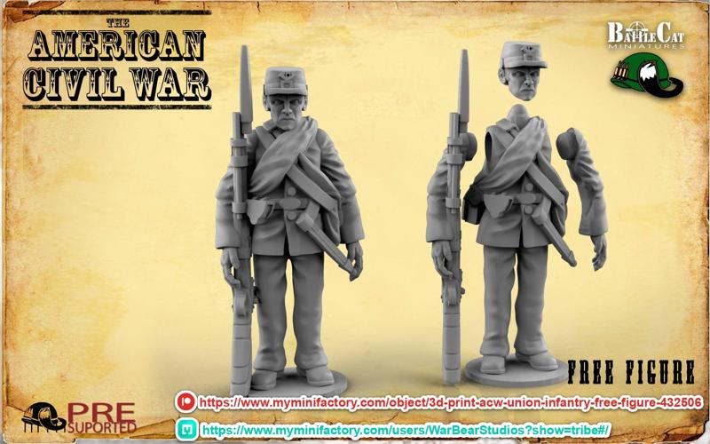ACW Union Infantry Free Figure