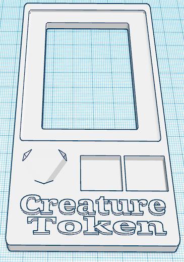 MTG Creature Token Overlay LONG D20 FIX